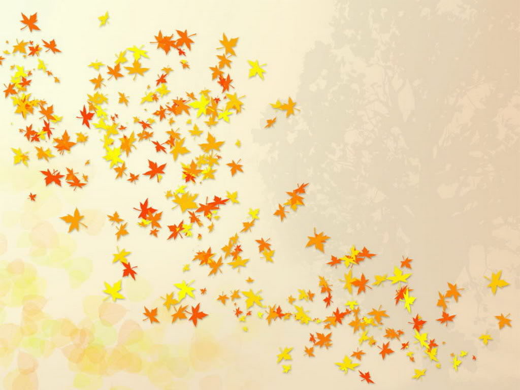 Falling leaves nature template backgrounds