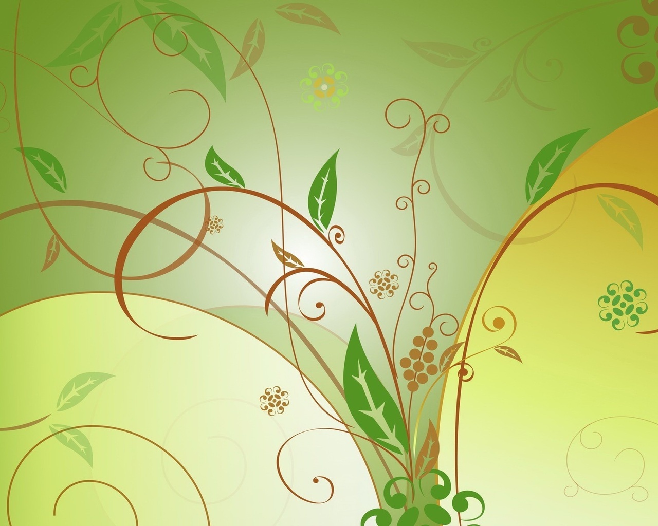 Floral Green Vector backgrounds