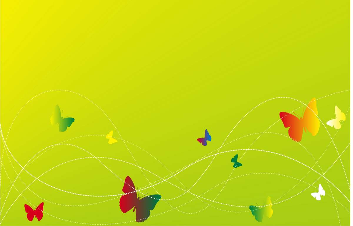 Elegant green bg with butterfly backgrounds