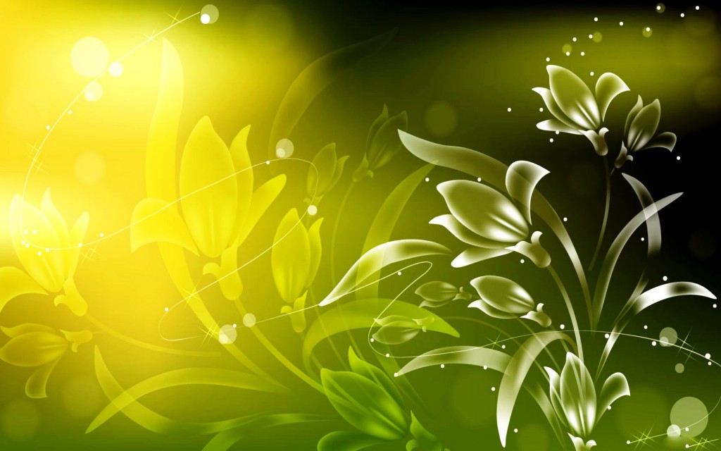 Floral light green art backgrounds
