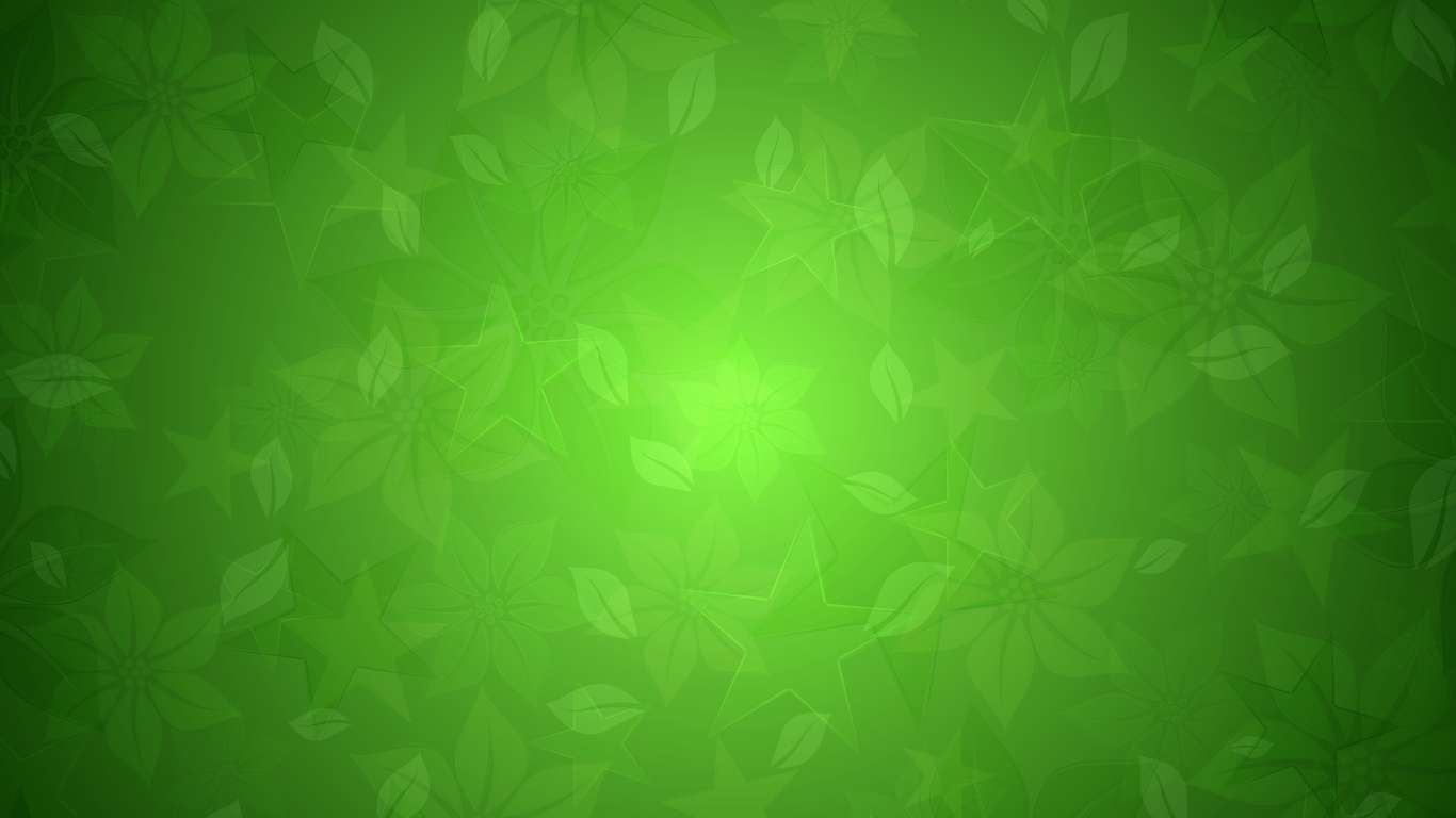 Green floral stars texture