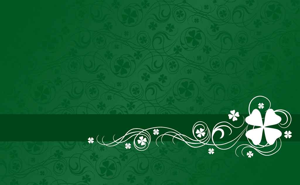 Shamrock on Green Abstract Pattern  backgrounds