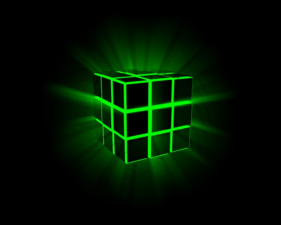 Green Cube backgrounds