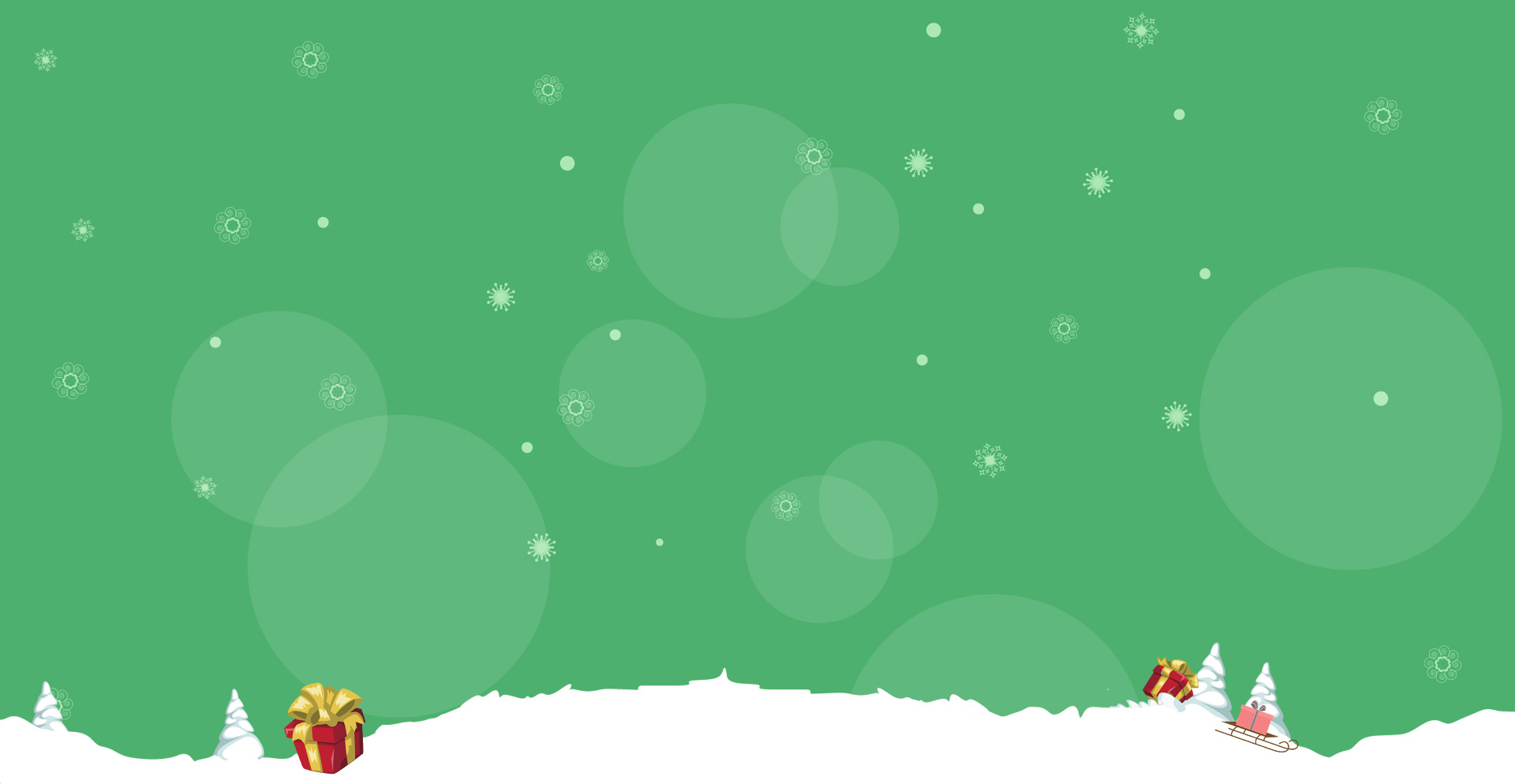 Green New Year Design Power Point Backgrounds Green New Year