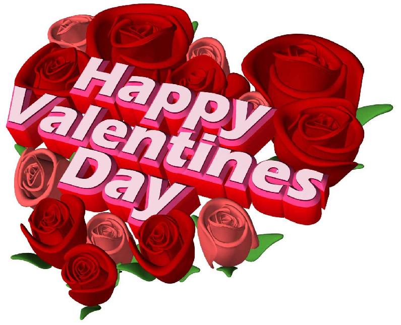 Happy valentine day red heart backgrounds