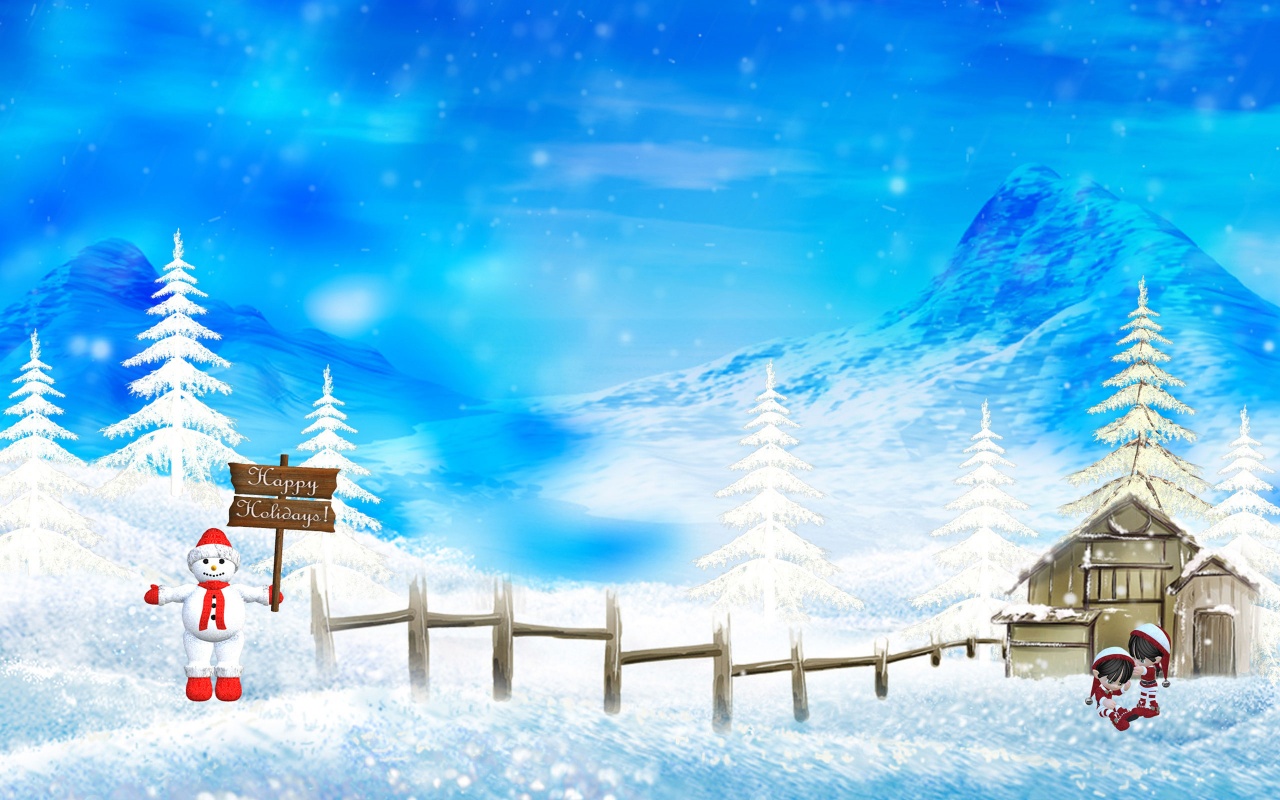 Happy holidays christmas winter backgrounds