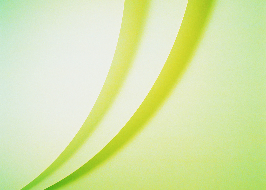 Pastel Green Curving Lines