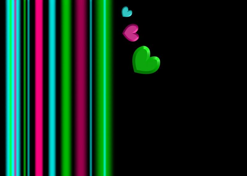 Colors stripe with heart backgrounds