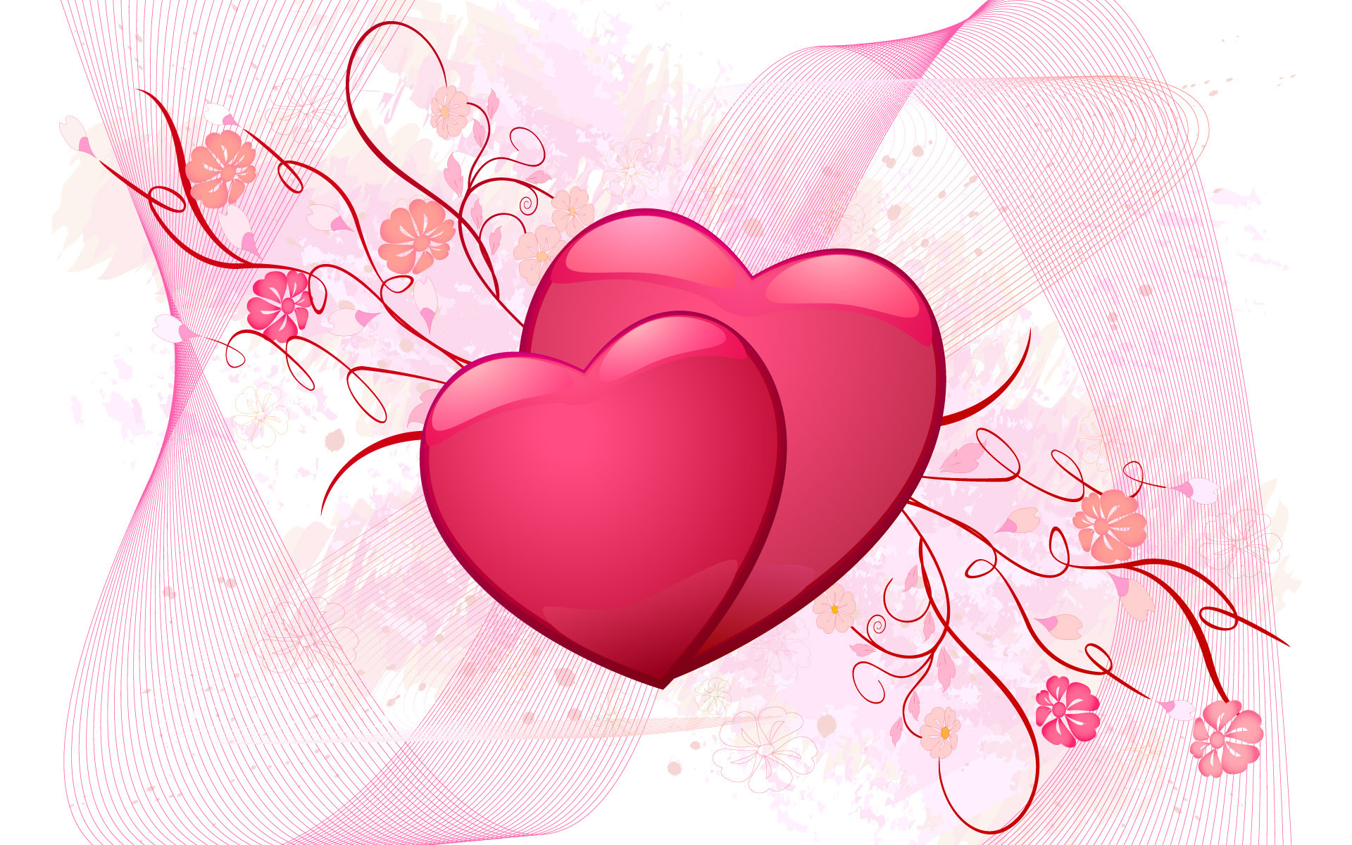 Love heart valentine day backgrounds