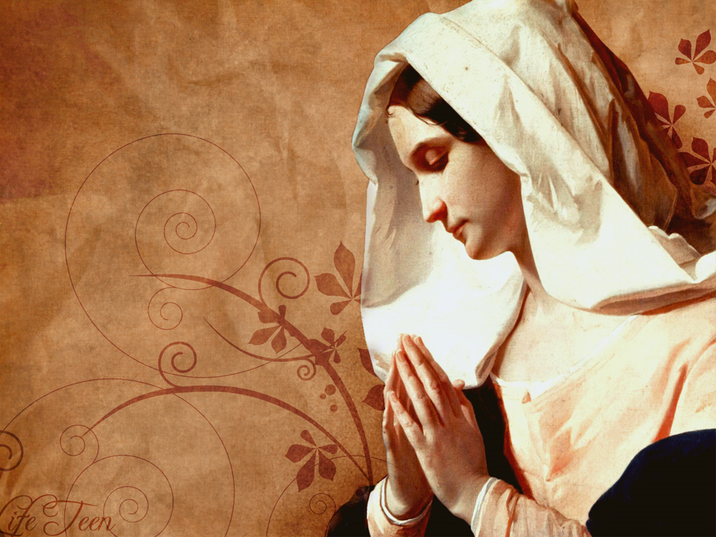 Mother Mary Praying backgrounds