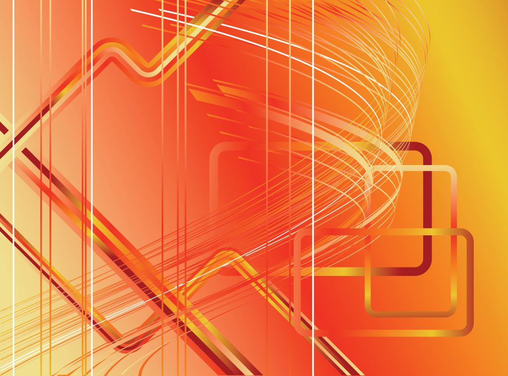 Orange futuristic lines backgrounds