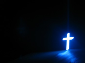 Blue Cross on at a Church