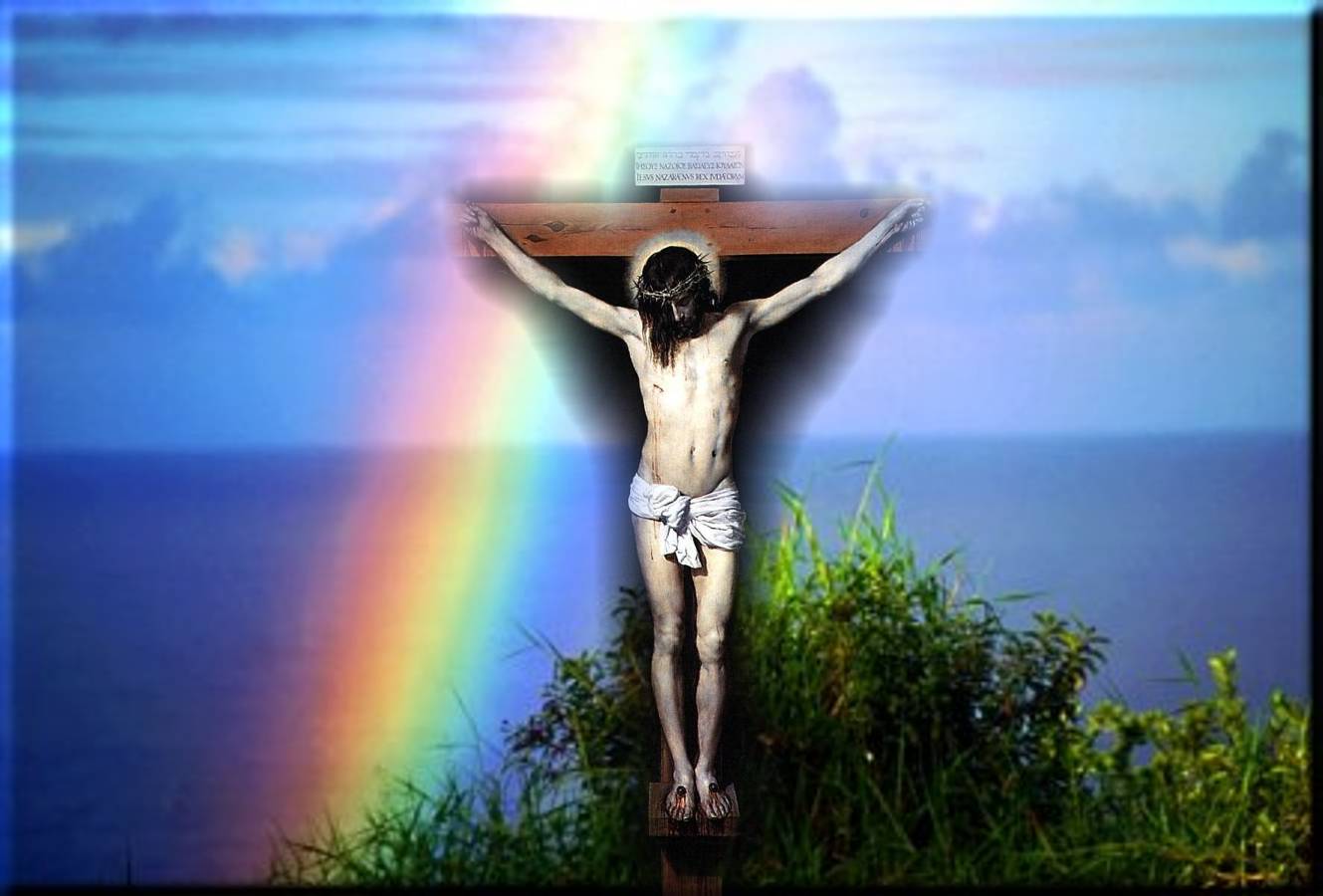 Christian rainbow jesus  backgrounds
