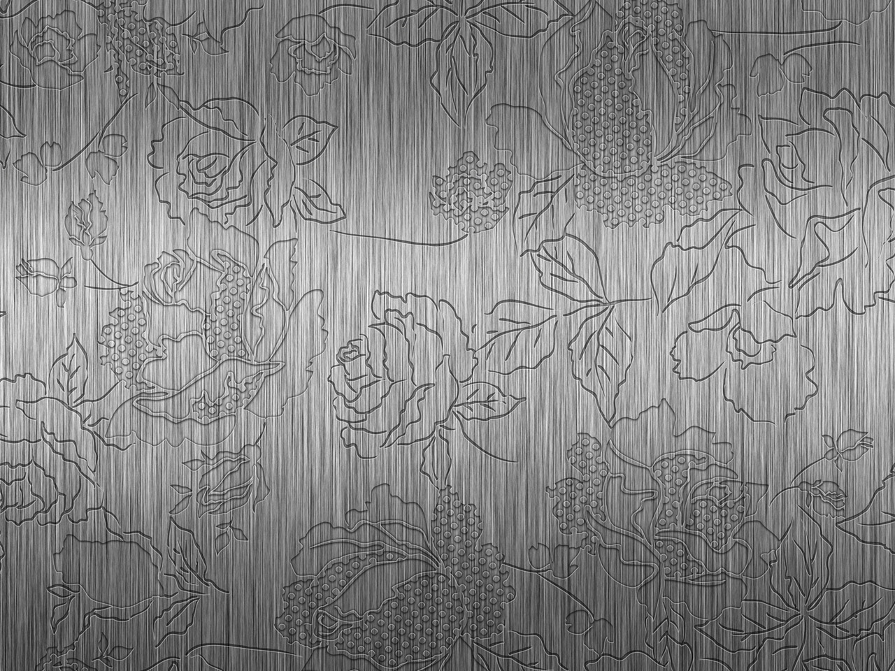 Roses Patterns on Metal backgrounds