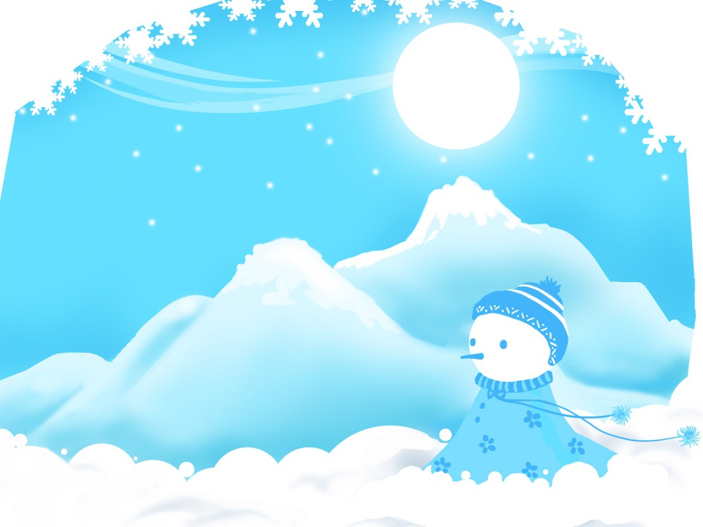 Snowman Winter Christmas  backgrounds