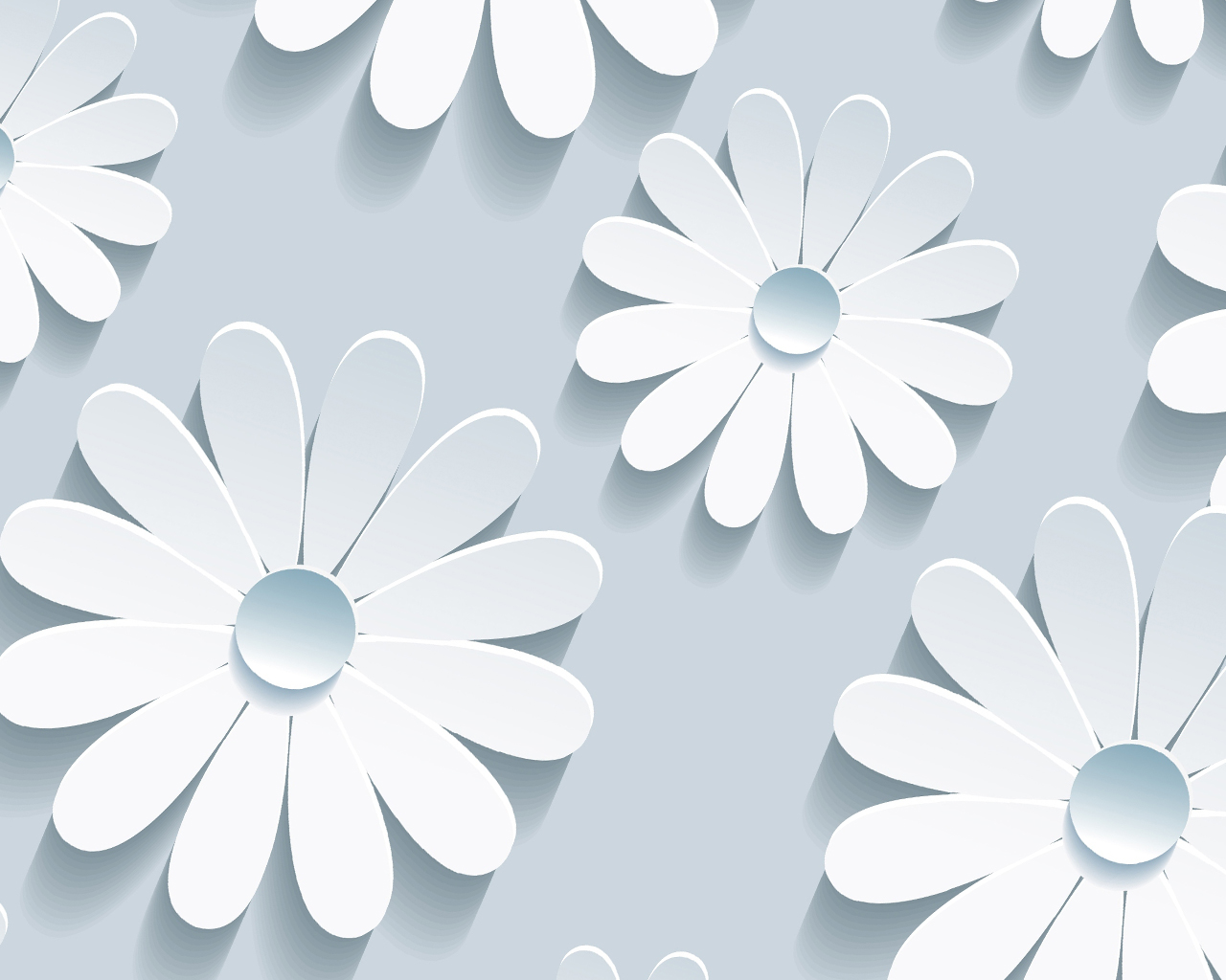 White Floral Pattern