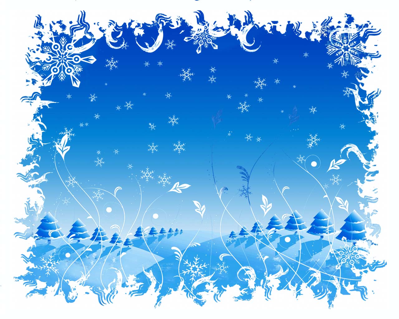 Winter Landscape Frame backgrounds